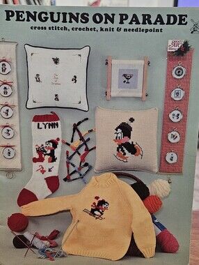 Penguins On Parade Katrina Designs Counted Cross Stitch Leaflet Vintage 1978